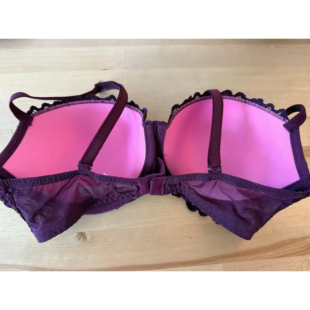 Victoria’s Secret Date Push Up Purple Bra Size 34D